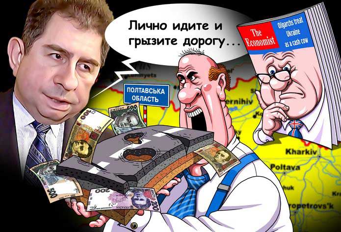 украинская политика в карикатурах Лично грызите дороги